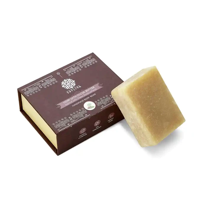 Satliva Hemp with Cocoa Butter Body Soap Bar - Image 2