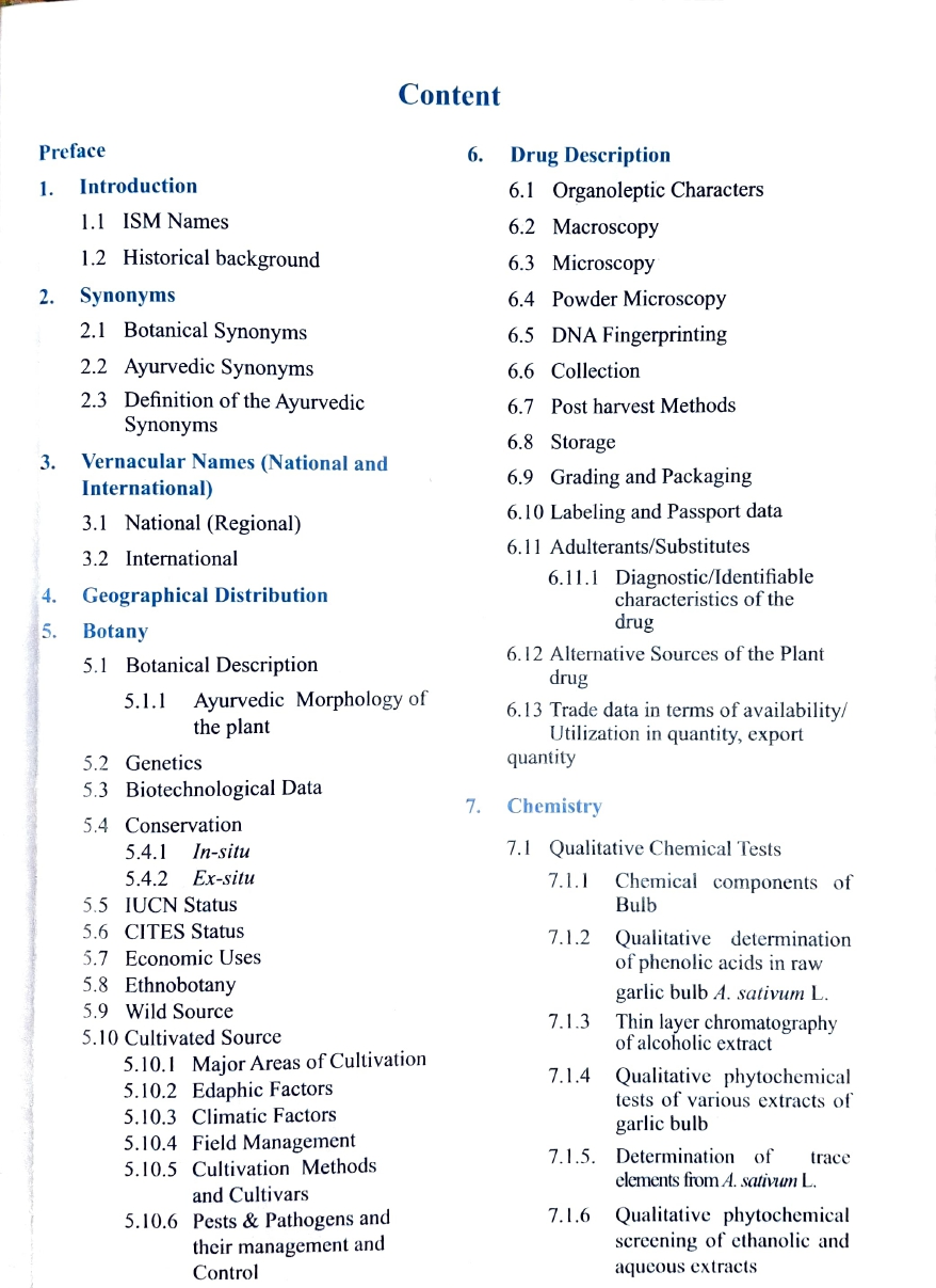 Comprehensive Technical Dossier (CTD) of Medicinal Plant used in Ayurveda- Lasuna (Allium sativum L.) - Image 3