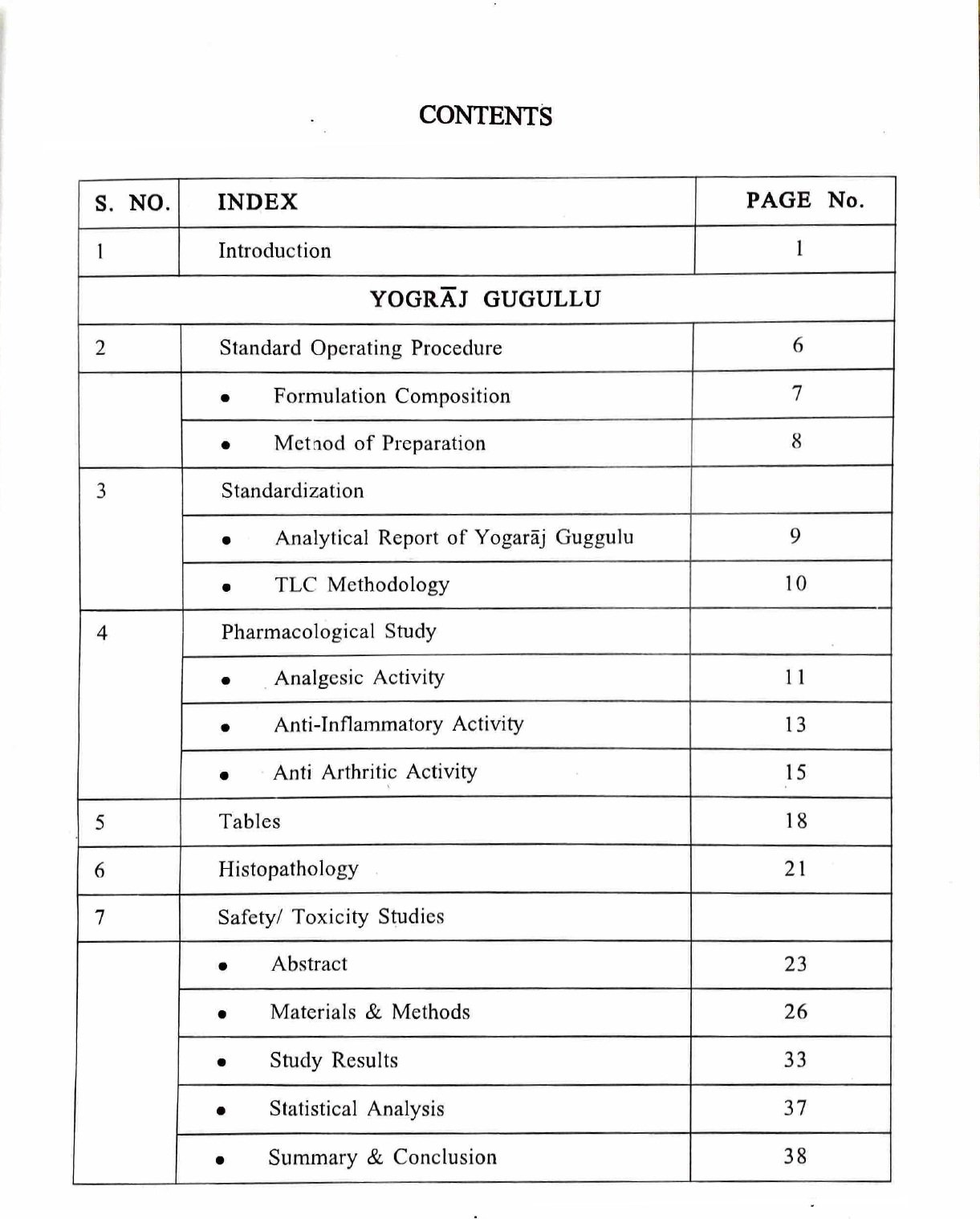 Report of Pharmacological Profile and Safety / Toxicity of Yogaraj Guggulu & Mahanarayana Taila (Classical Formulation) - Image 3